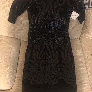 Black cocktail dress